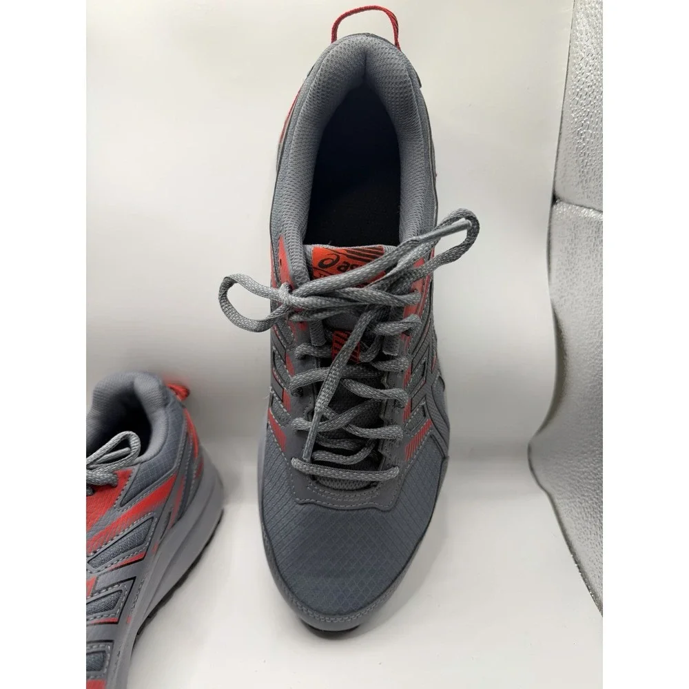 Asics Trail Scout 2 Men's Grey/Red Running Shoes Various Sizes NWOB